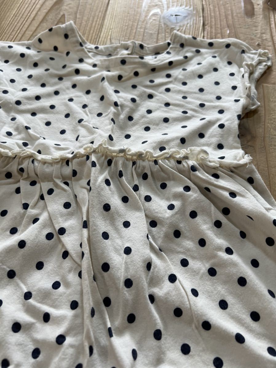 送料無料☆babygap ベビーギャップ ドット柄 白 ワンピース 黒 半袖 子供服 キッズ 100cm105cm110cm 子ども服(女の子用) | basz-arq.com