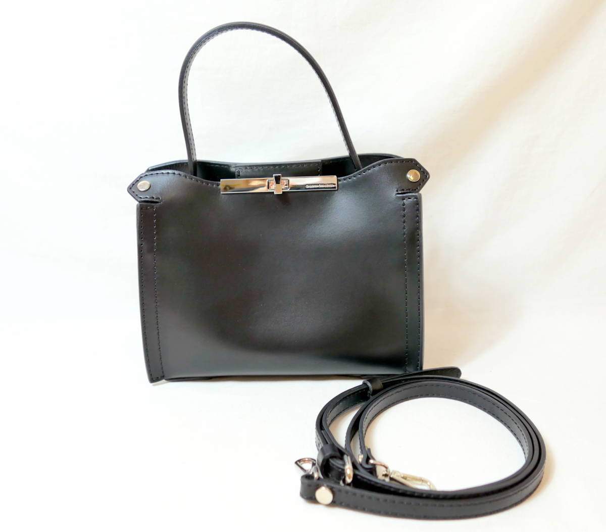 GIANNI CHIARINI ジャンニキアリーニ 2way レザー ショルダーバッグ
