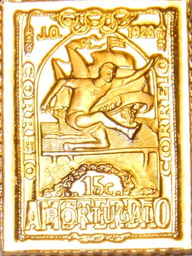80 歴代オリンピック アムステルダム ハードル 切手 コレクション 国際郵便 限定版 純金張り 24KT ゴールド 純銀製 スタンプ アートメダル