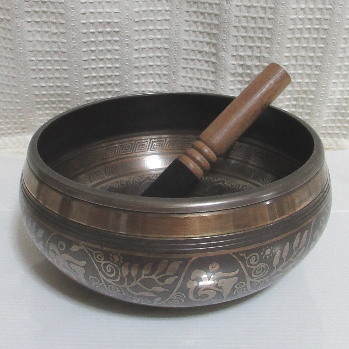  calibre 21 centimeter sin silver g bowl (. sound genuine .) 2056 gram healing tea kla bowl chi bed .. law .