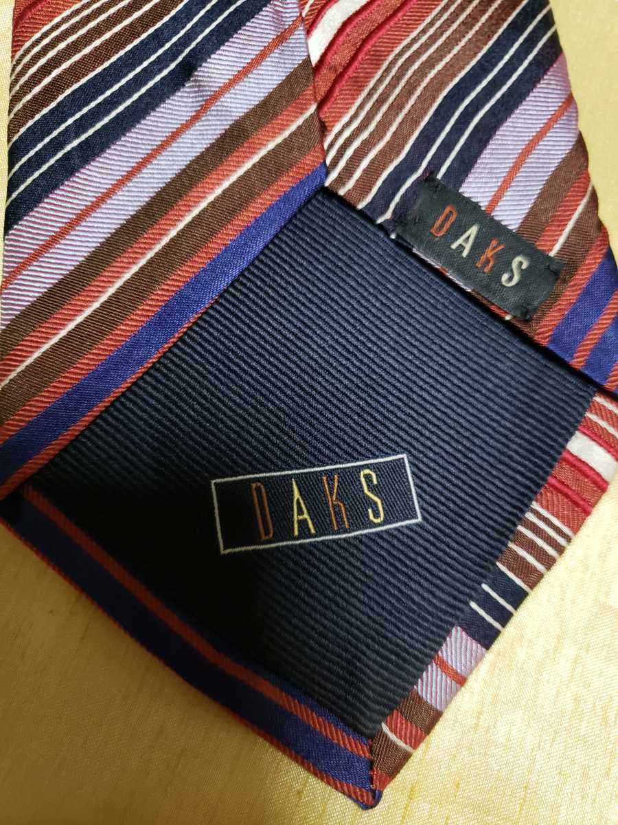 【未使用】輸入品 DAKS ダックス ネクタイ 英国王室御用達 カラー　ミックス 【商品番号2930】_画像2