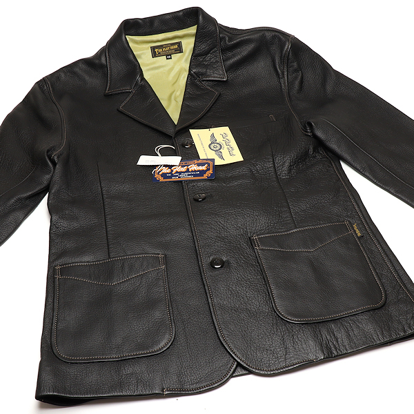 フラットヘッド DEERSKIN JACKET ディアスキン 40(L) ジャケット DHC-06KA ブラック メンズ The Flet Head_画像1