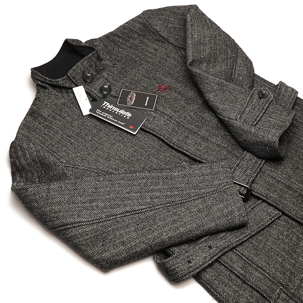 上等 フラットヘッド RJB アールジェイビー WOOL STAND COLLAR COAT R