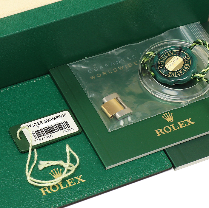 美品 ロレックス GMTマスター2 116713LN ランダム SS/YG 自動巻 ブラック 磨き済 ROLEX メンズ腕時計の画像8
