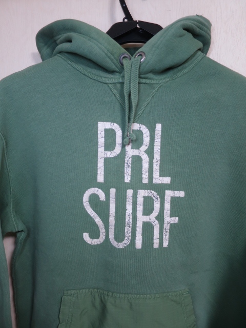 POLO RALPH LAUREN ポロ ラルフローレン パーカー S 170cm サーフ フリース フーディ PRL SURF 前V ＵSED加工_画像2