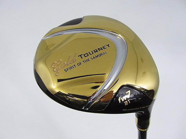 即決 お買い得品！中古超美品 ゴールドターニー(Gold TOURNEY) フェアウェイ 2012 7W GT-201FM 21 L_画像1