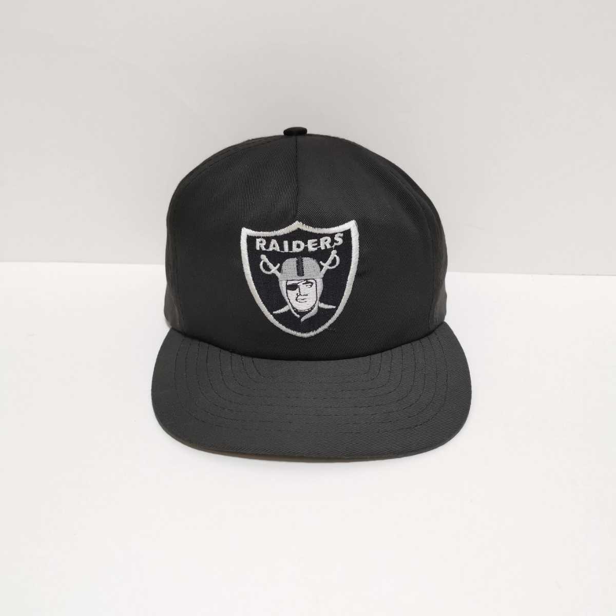即決 90s レイダース RAIDERS スナップバック キャップ CAP NFL NWA 黒