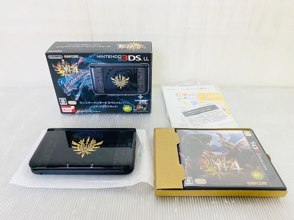 美品】状態良 ニンテンドー3DSLL 本体 モンハン4スペシャルパック ゴア