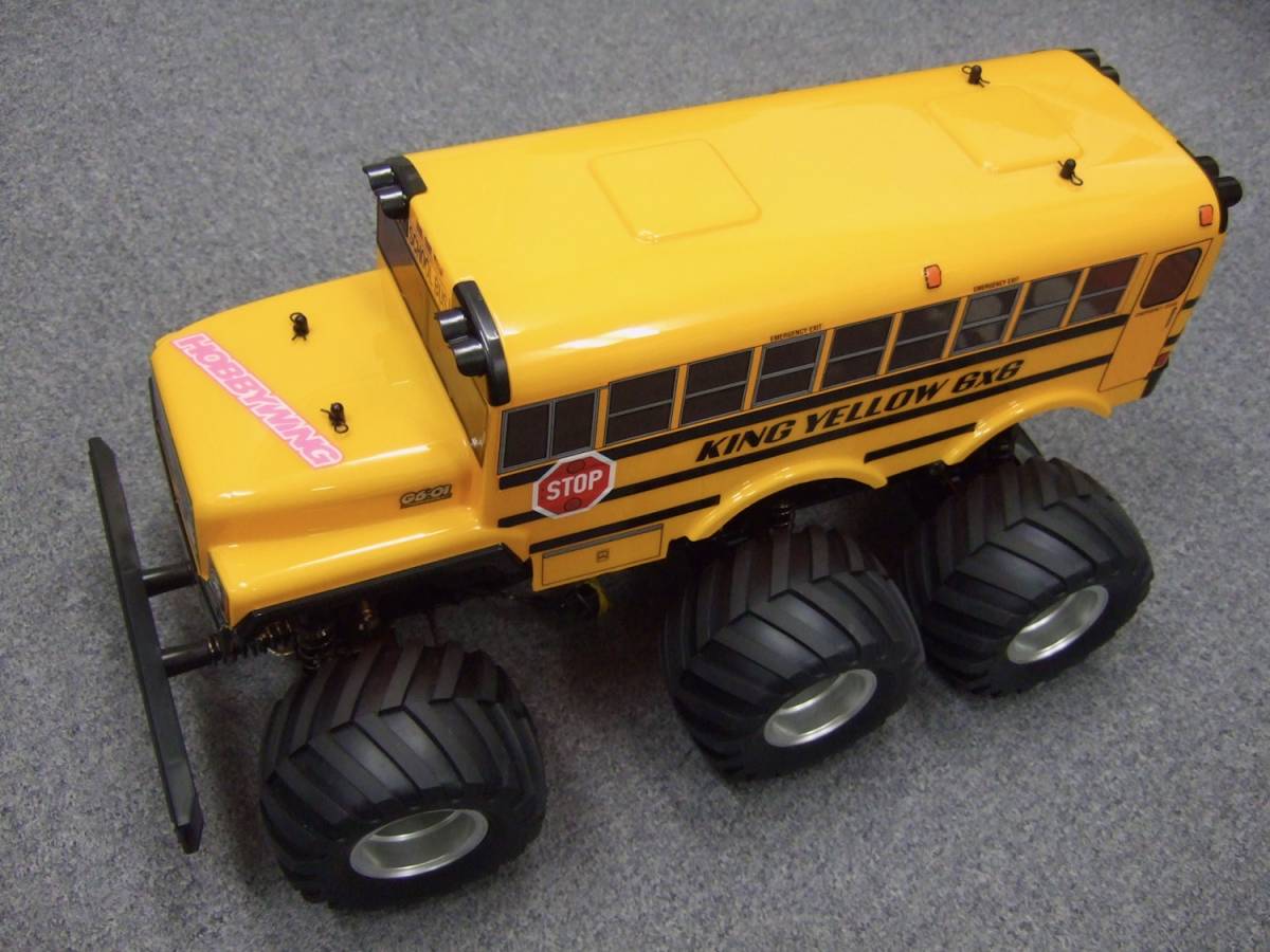☆タミヤ 電動RC キングイエロー 6x6 G6-01シャーシ 完成品 室内テスト走行のみ! タミヤ 18 電動RCカーシリーズ No.653 キングイエロー 6×6 G6-01シャーシ 58653
