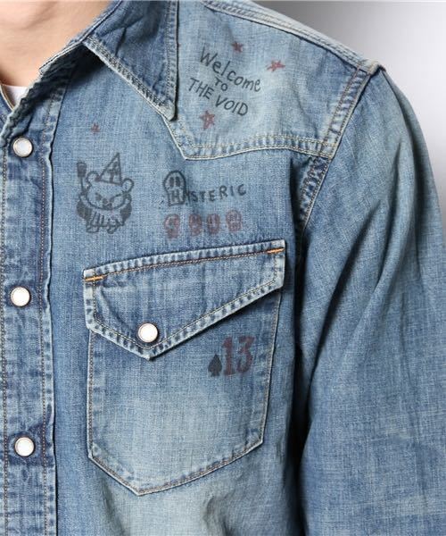 定価¥32,780 HYSTERIC GLAMOUR ヒステリックグラマー USED加工デニム13