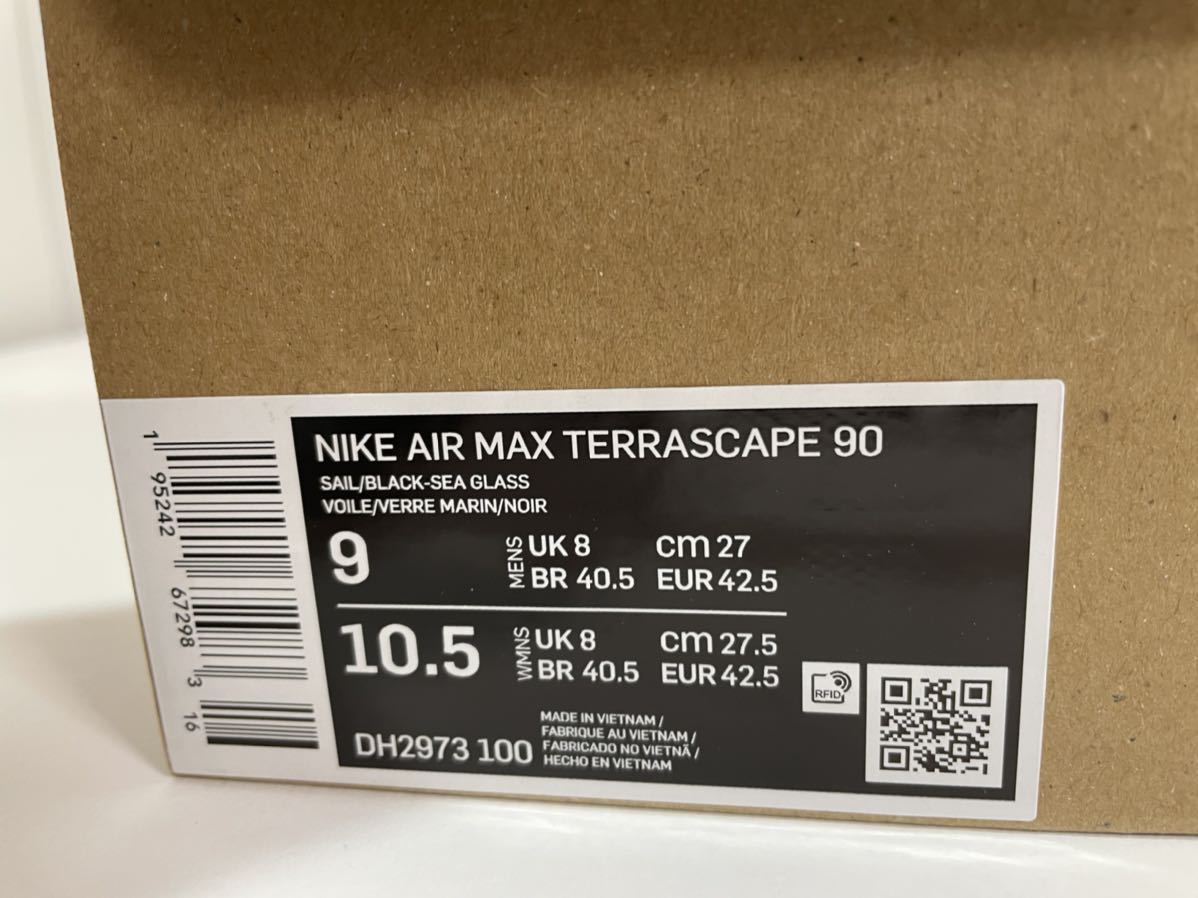 【送料無料】【新品】27㎝　NIKE AIR MAX TERRASCAPE 90 ナイキ エア マックス　テラスケープ90 セイル/シーグラス