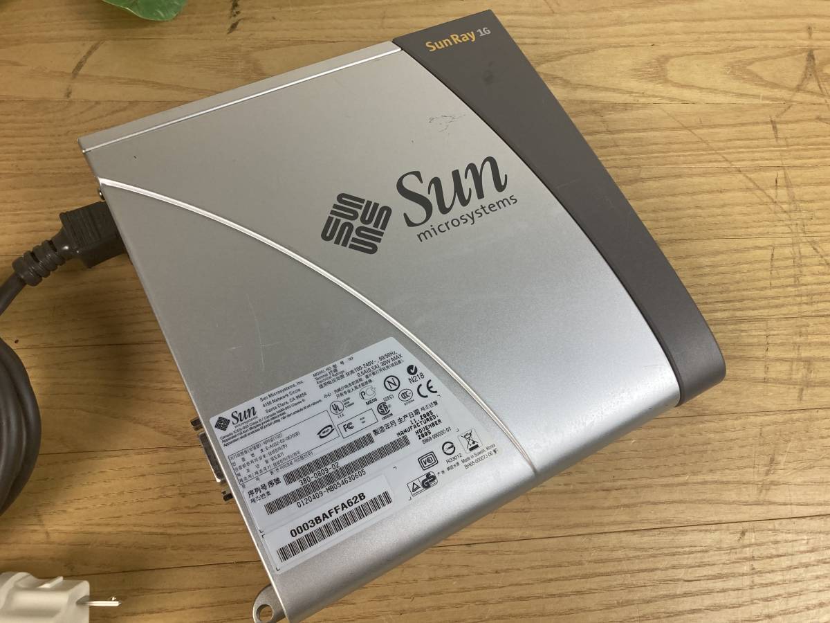 【SUN】シンクライアント端末 (SunRay 1G) 現状品 _画像2