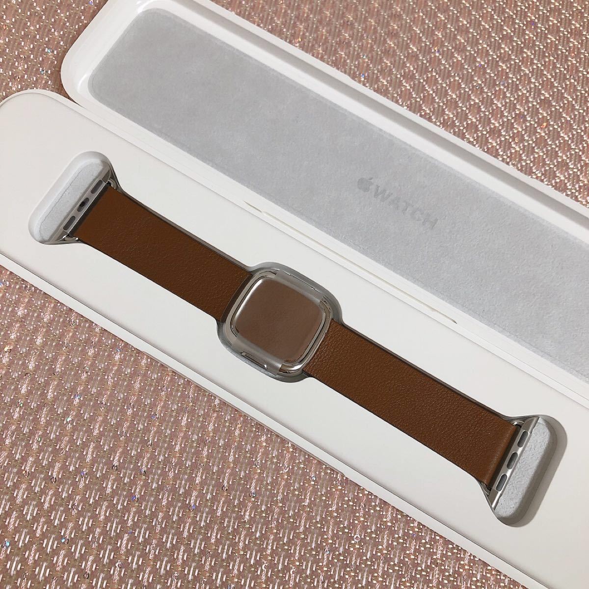 アニメショート 【Apple Watch】純正モダンバックル ブラウン L 38,40