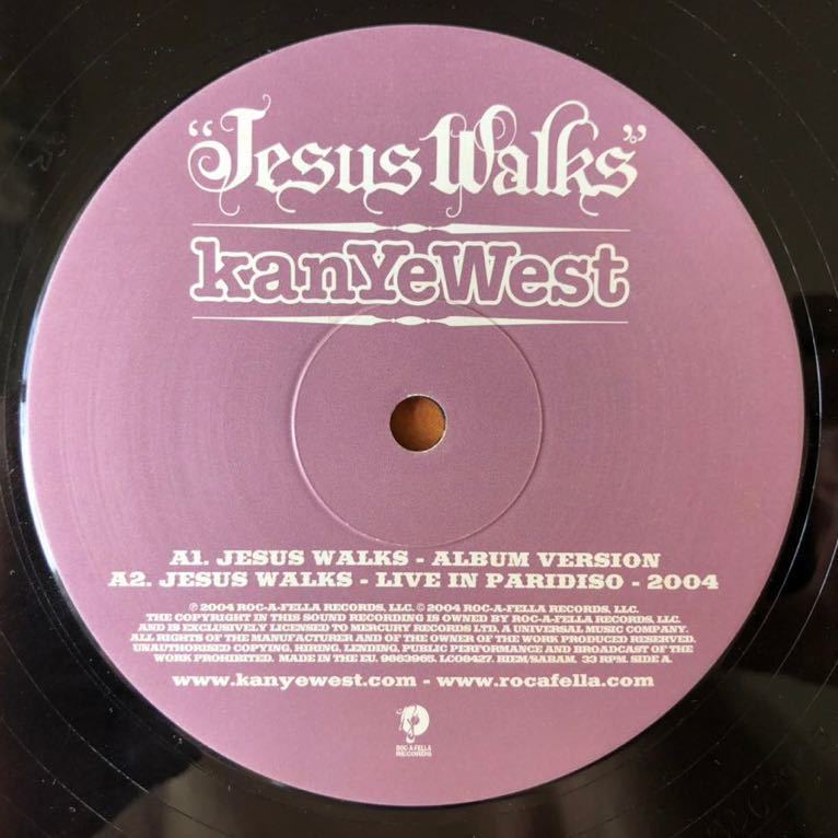 UK◆12inch◆Kanye West / Jesus Walks◆カニエ・ウェスト hip hop 12インチ THE COLLEGE DROPOUT Vinylの画像4