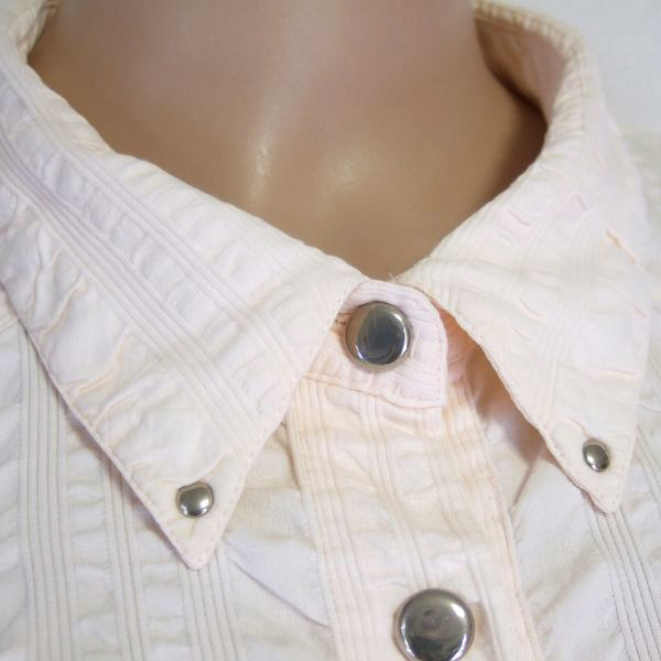 美品/レリアン Leilian シャツ ブラウス 大きいサイズ 13号 LL 15号 3L