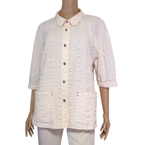 美品/レリアン Leilian シャツ ブラウス 大きいサイズ 13号 LL 15号 3L
