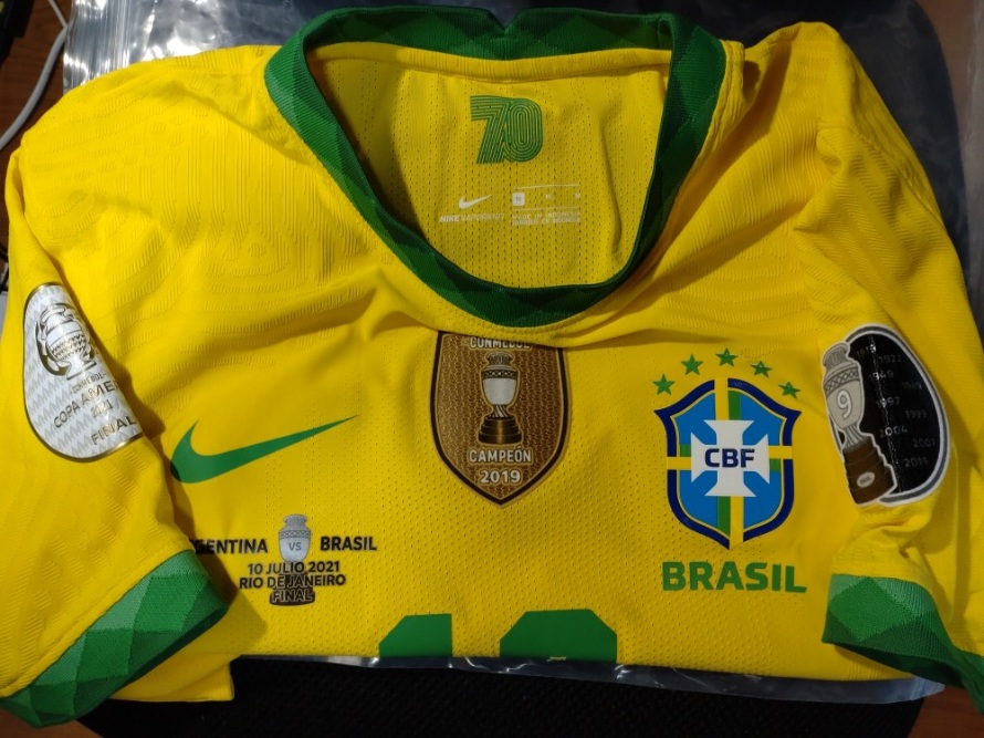 ネイマール 実使用 サッカー ブラジル代表 ユニフォーム 2021 コパ 