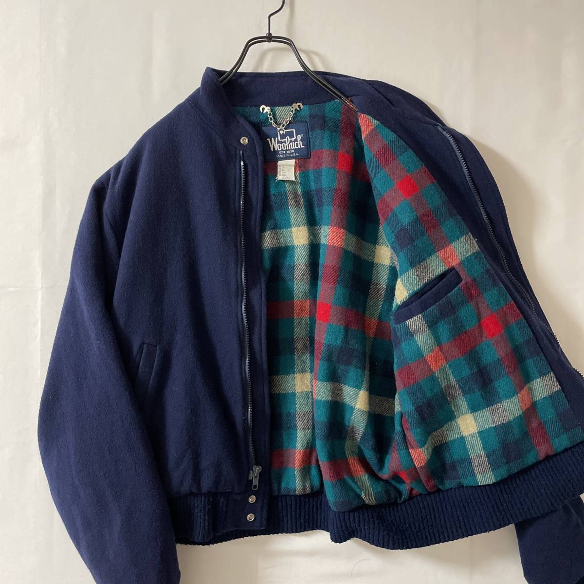 80's ヴィンテージ WOOLRICH size L 米国製 agk ウールリッチ 厚手