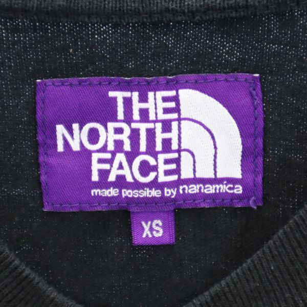 ザノースフェイス NT3072N ナナミカ製 バックロゴプリント スウェット トレーナー XS 黒 THE NORTH FACE メンズ 220827_画像8