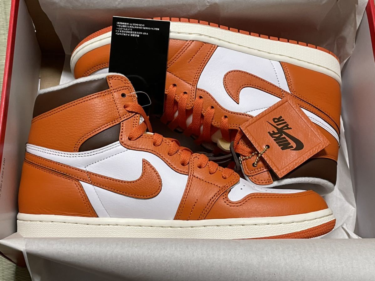Nike WMNS Air Jordan 1 High OG Starfish ナイキ ウィメンズ エア 国産品 ナイキ ウィメンズ エアジョーダン1 ハイ OG スターフィッシュ 27.0cm スニーカー