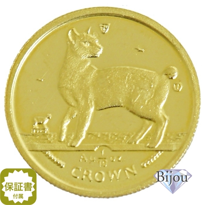 K24 Man island cat gold coin coin 1/10 ounce 3.11g 1994 year japa needs Bob tail cat maneki-neko original gold written guarantee attaching . free shipping gift 