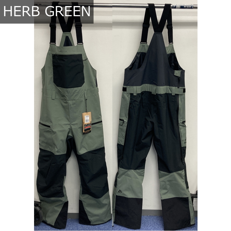 ○ JONES MTN SURF BIB PNT HERB GREEN Lサイズ メンズ ジョーンズ マウンテンサーフ スノーボード パンツ PANT ビブパンツ 22-23_画像4