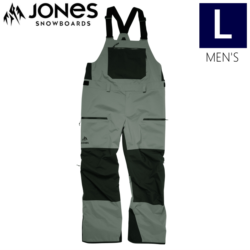 ○ JONES MTN SURF BIB PNT HERB GREEN Lサイズ メンズ ジョーンズ マウンテンサーフ スノーボード パンツ PANT ビブパンツ 22-23_画像1