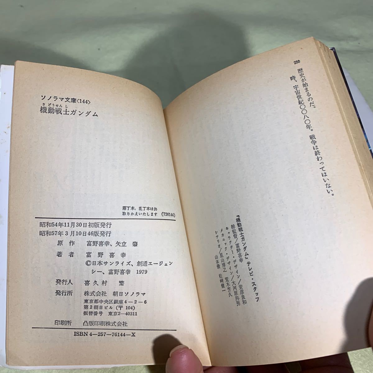 富野喜幸 朝日ソノラマ 機動戦士ガンダム 全巻セット　古本　コレクション