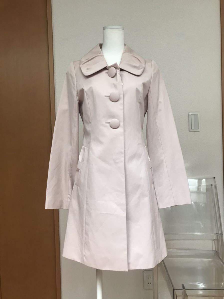 ¥24990 L’EST ROSEピンク2wayコート1(S相当)新品 春秋/レストローズ/Spring pink coat_画像2