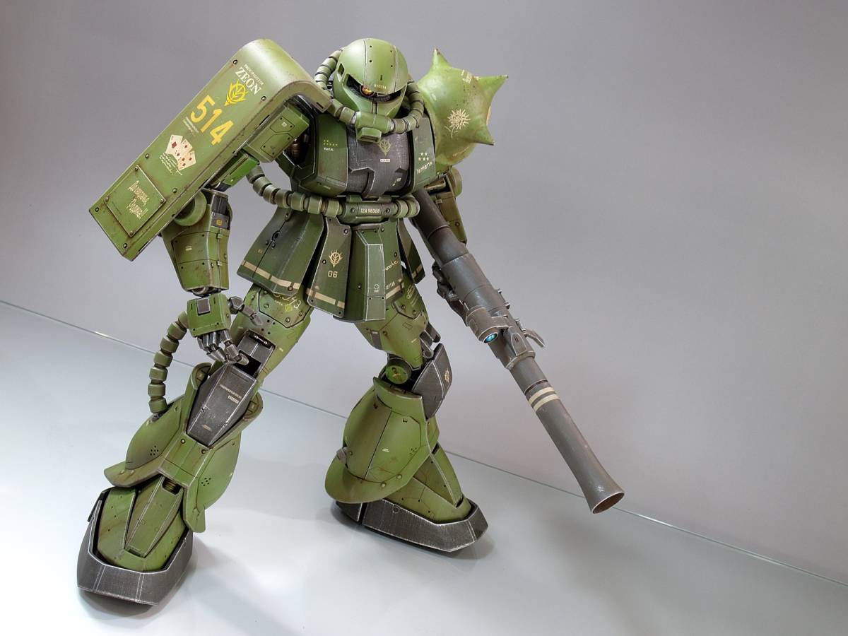 PG 160 MS-06F 量産型ザクⅡ リアル・フレーム再現 戦場風 改修 PG 160 MS-06F 量産型ザクⅡ リアル・フレーム再現 戦場風 改修