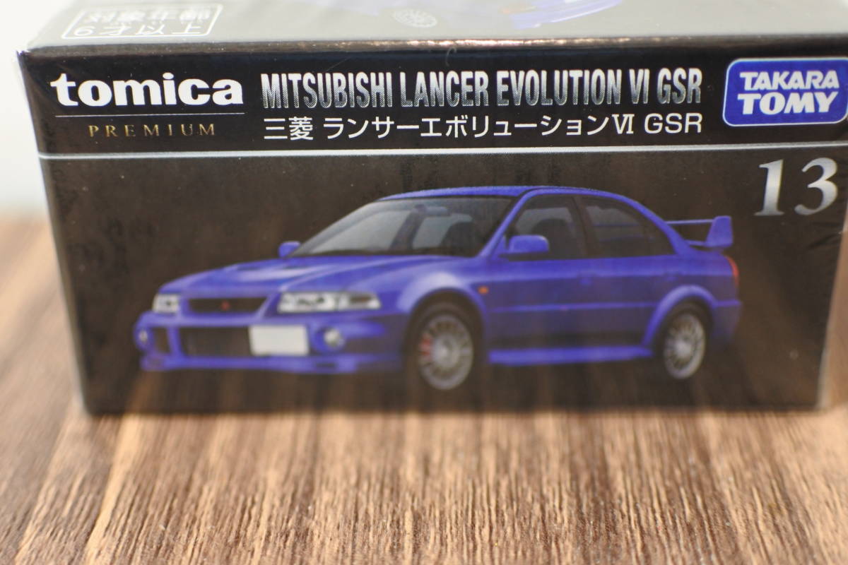 トミカプレミアム　三菱ランサーエボリューションⅥ　GSR　NO13　1/61　　未使用未開封品_画像1