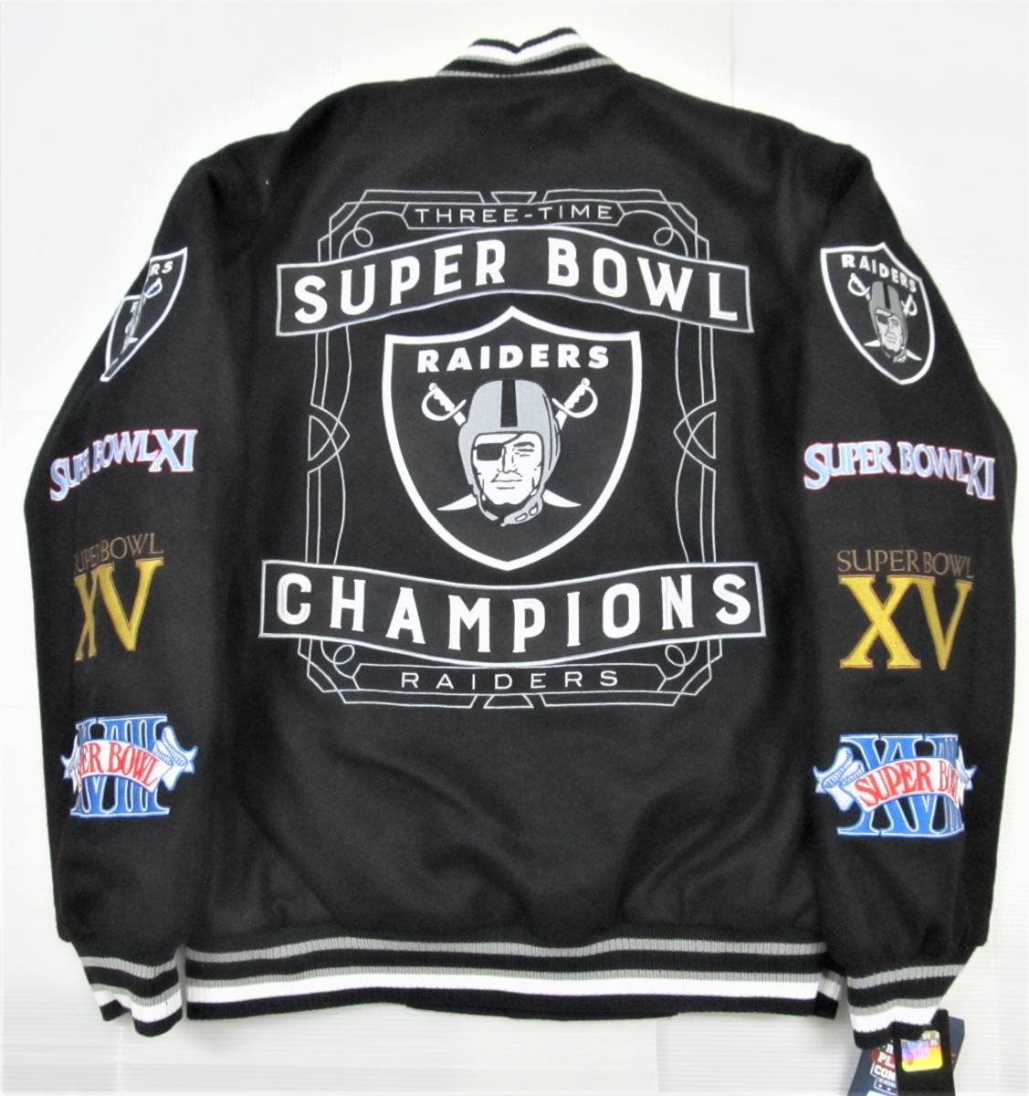 BE32)JH Design Las Vegas Raiders Champions ウールリバーシブル