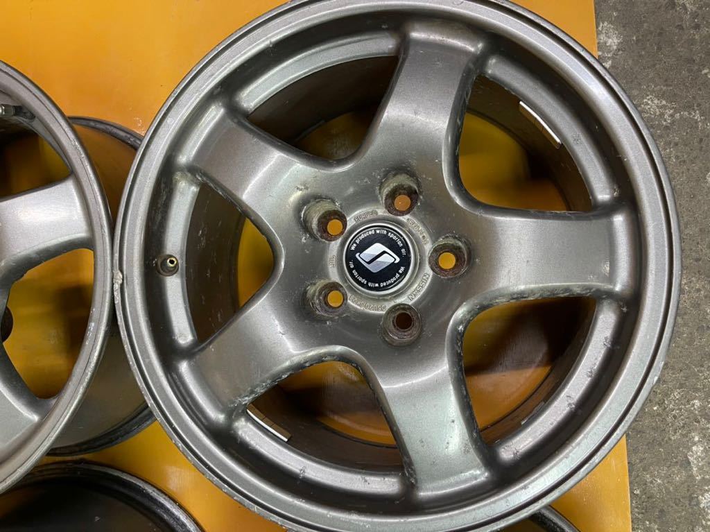 鍛造NISSAN BNR32 R32GT-R 当時物 16インチ センターキャップ付 純正