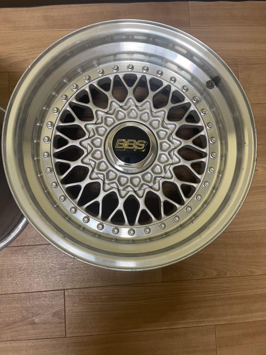 稀少 深リム BBS RS055 9JX16H2 ET15 PCD130-5Hアルミホイール 2本_画像4