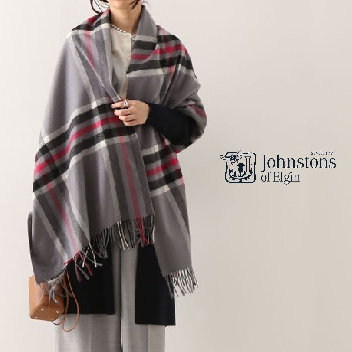 新品】Johnstons マルティニーク別注 ジョンストンズ カシミヤ 大判