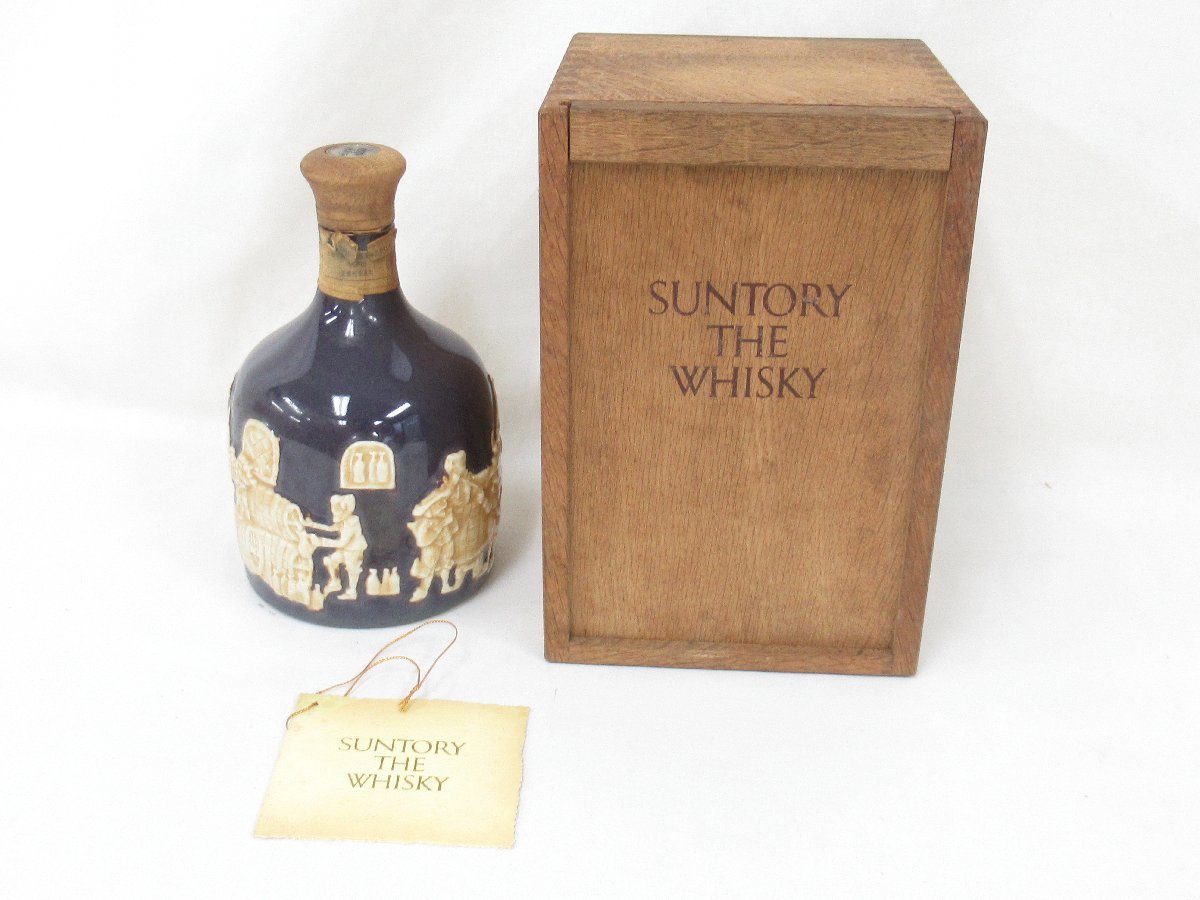 ○ サントリー SUNTORY ザ・ウイスキー 有田焼 陶器ボトル 特級 760ml