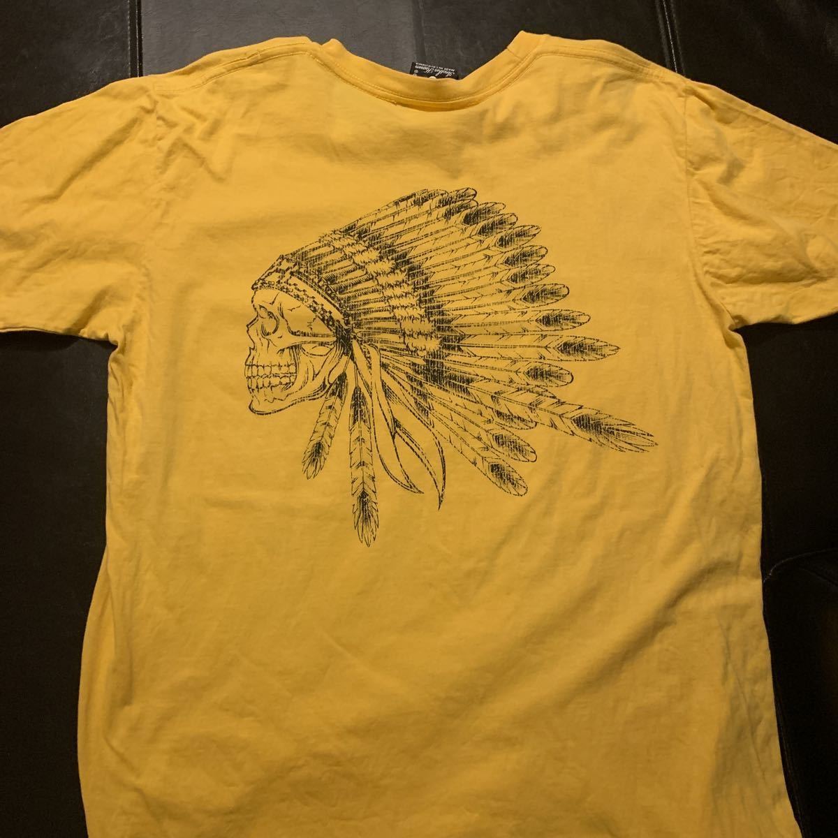 another heaven】USA製 両面プリント Tシャツ イエロー Standard
