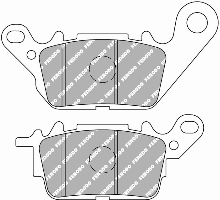 フェロード FDB2290EF FDB2238EF ヤマハ NMAX用 1車両分セット エコ フリクション ブレーキパッド YAMAHA SED6J SE86J SG50J FERODO_画像3