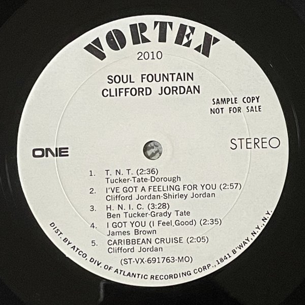 Clifford Jordan - Soul Fountain - Vortex ■ wlp_画像2