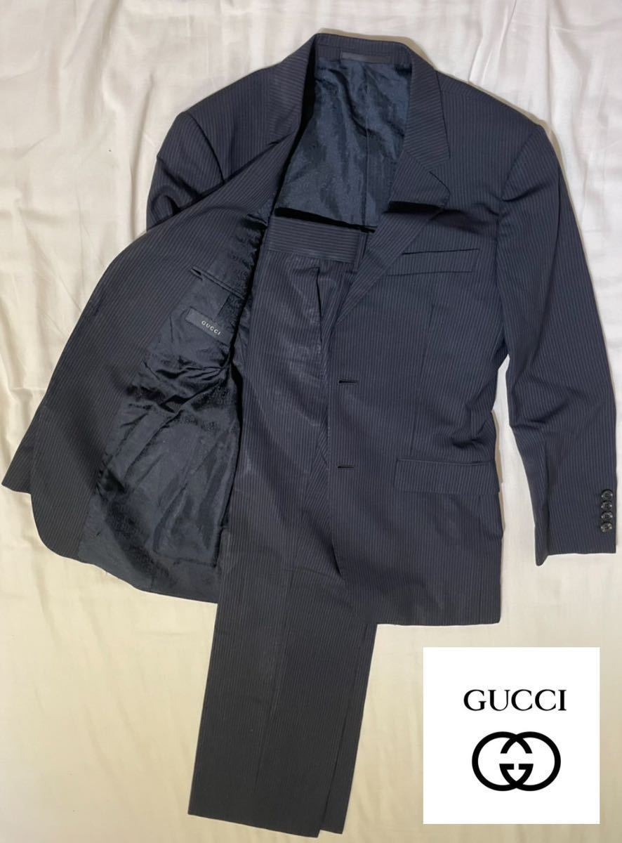 高級】GUCCI グッチ スーツ セットアップ GG ストライプ メンズスーツ