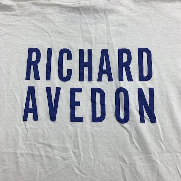 RICHARD AVEDON T-shirt 90s USA Vintage copy light photo print Richard *ave Don photo T photograph house T lock T band T