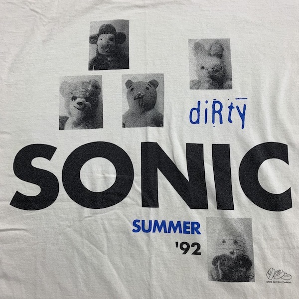 SONIC YOUTH T-shirt 90s Vintage photo print DIRTY Sonic Youth HOLE Dinosaur JR Butthole Surfers NIRVANA MADONNA