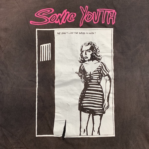 SONIC YOUTH T-shirt Vintage rubber print single stitch Sonic Youth NIRVANA Hole BJORKsa- stone * Moore 