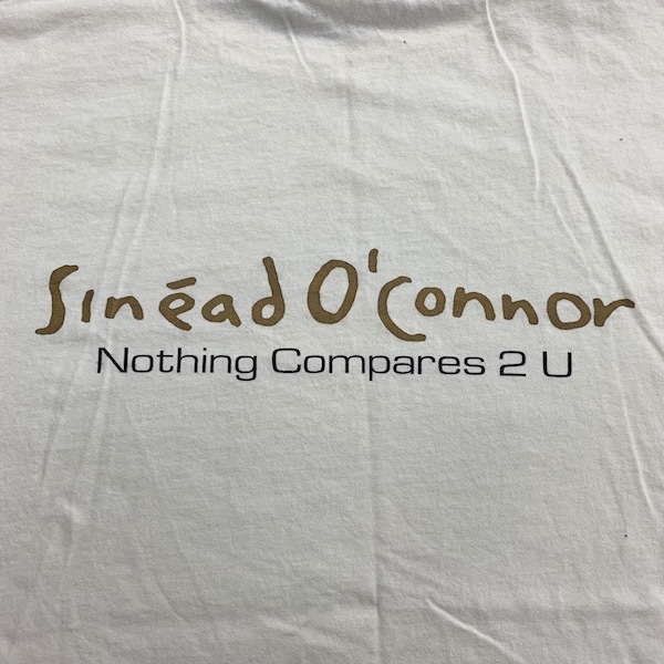 Sinead O\'Connor T-shirt 90s Vintage photo print sineido*okona-GOTA Gold print lock T band T