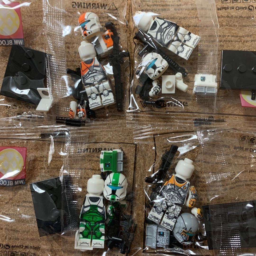 レゴ互換 スターウォーズ デルタ分隊&クローン・コマンドー部隊 8体セット/ミニフィグ ブロック カスタム/クローン・トルーパー 激安初売 お得 カスタム レゴ スターウォーズ デルタ分隊 クローンコマンドー 知育玩具