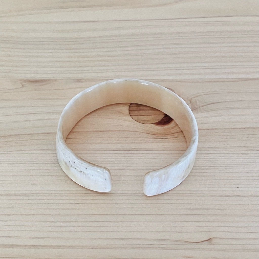 【未使用品】 FLorian HORN BRACELET フローリアン フロリアン ブレスレット バングル 一点もの 水牛 頭骨 08_画像2