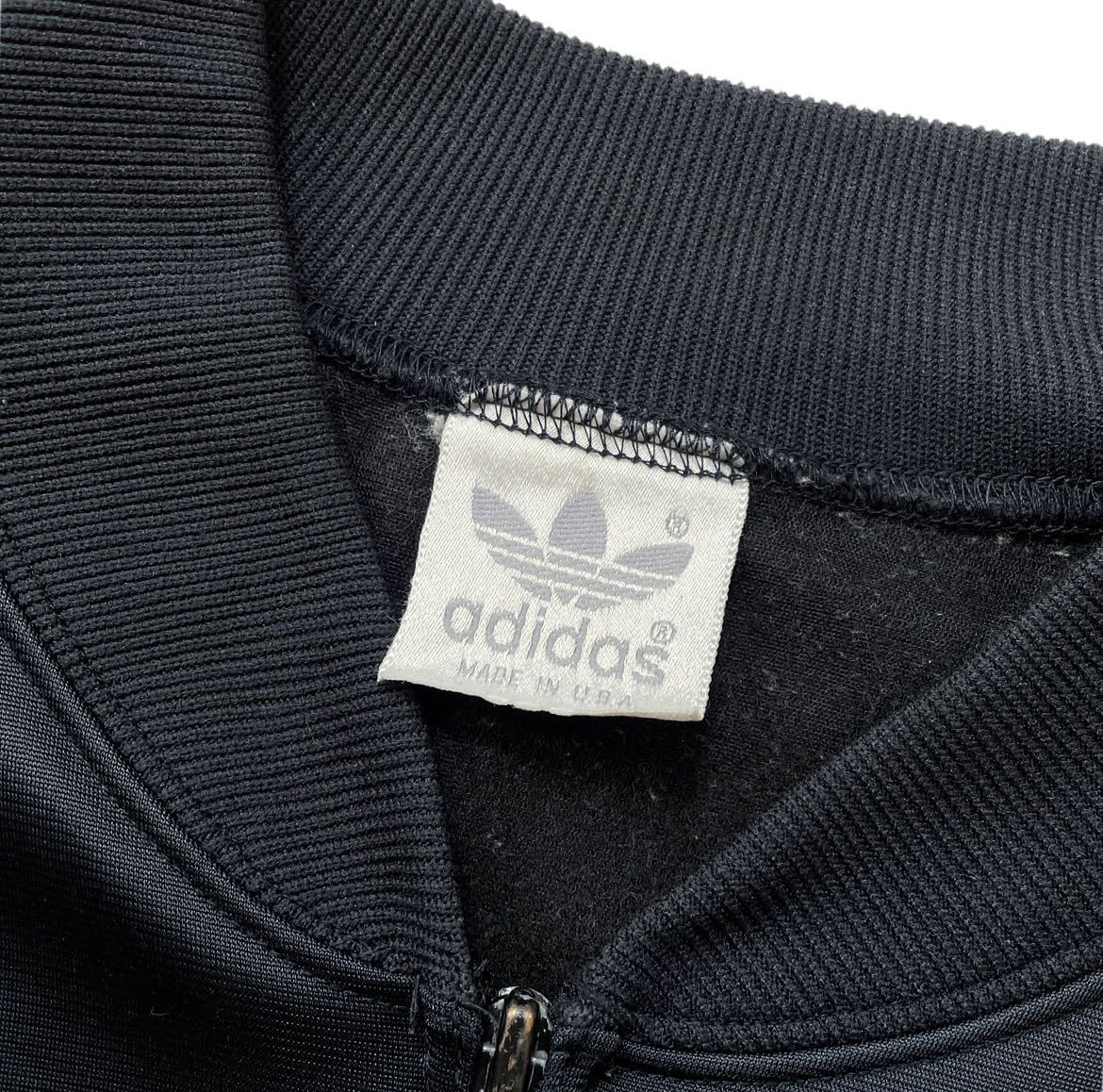 超高品質で人気の 80s 90s adidas Athletic-Line トラックジャージ銀