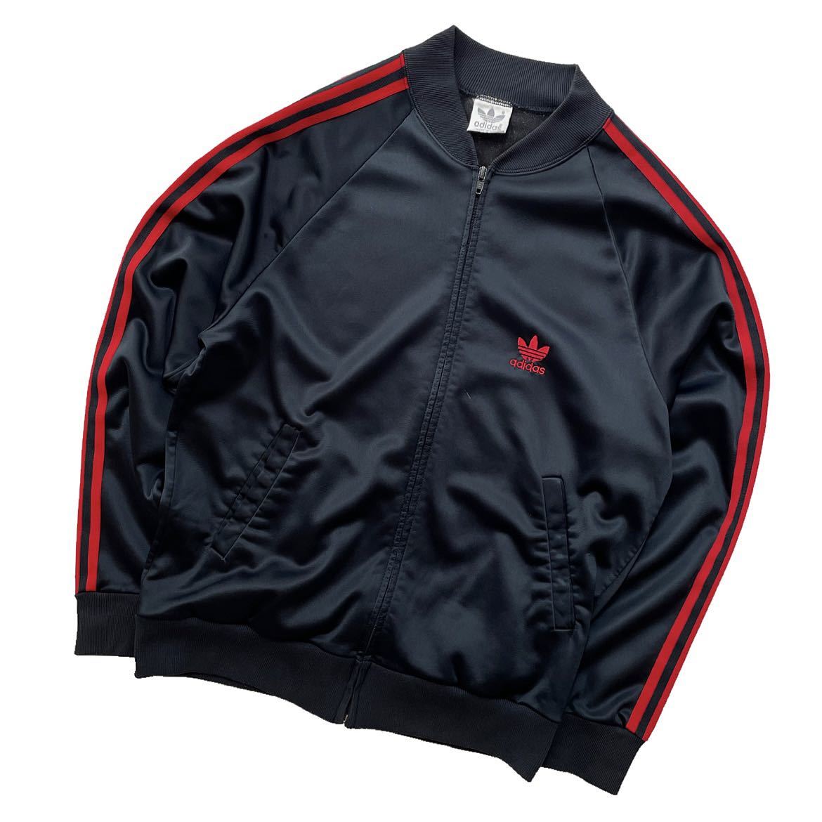 黒×赤 80s 90s USA製 adidas アディダス ATP ビンテージ トラック オンライン店 adidas トラックジャケット 90年代 80年代 vintage ジャージ ジャージ