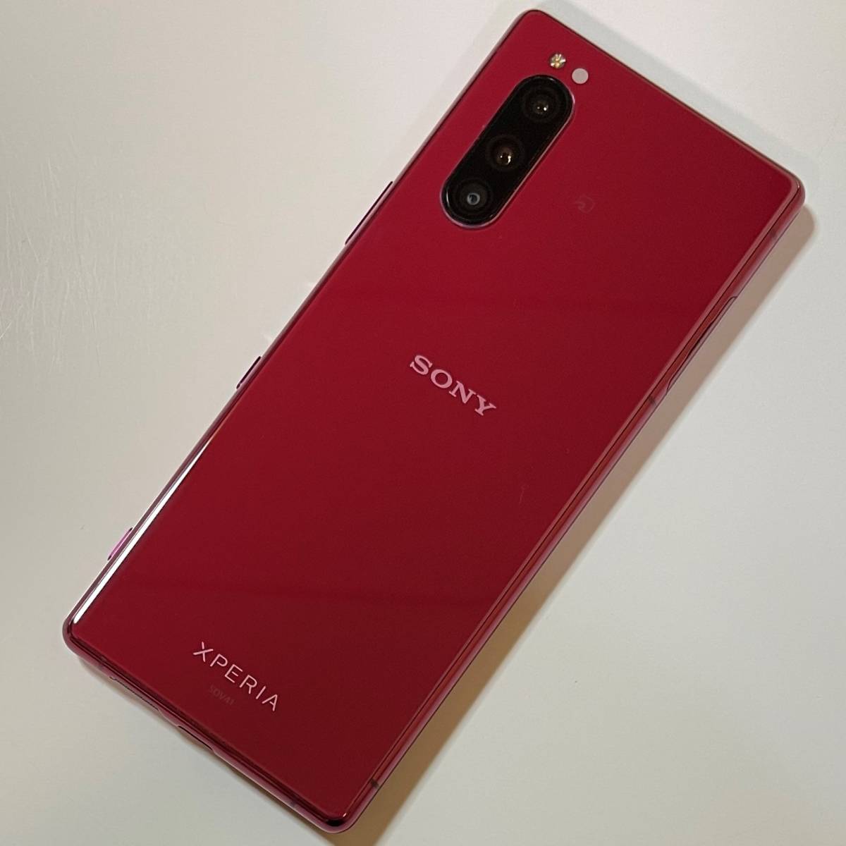 SIM free SONY Xperia 5 red SOV41 au(SIM lock released ) Android VERSION 11