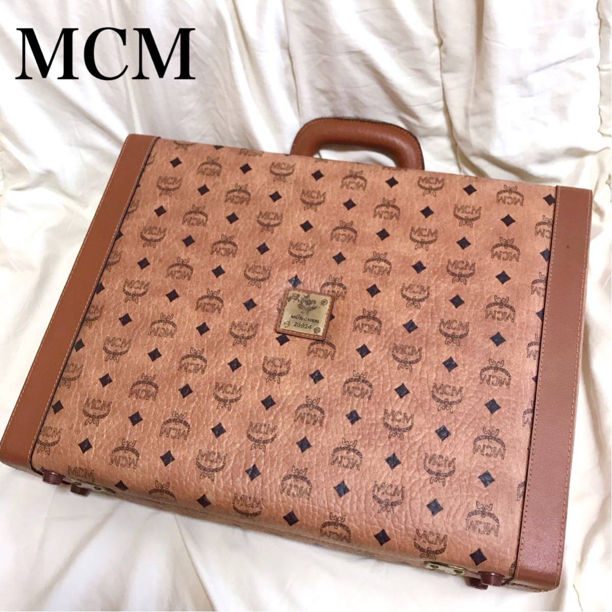 mcm カーフレザー 2way ショルダーバッグ ビジネスバッグ Yahoo!フリマ